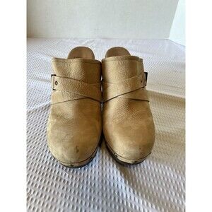 UGG Australia Natalee Clogs Leather Studded Platform Wedge Women's Mules Sz 9